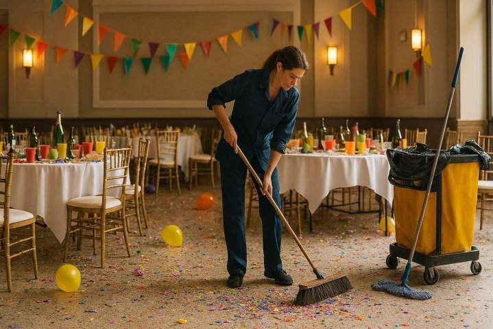 Pre-event and post-event Cleaning